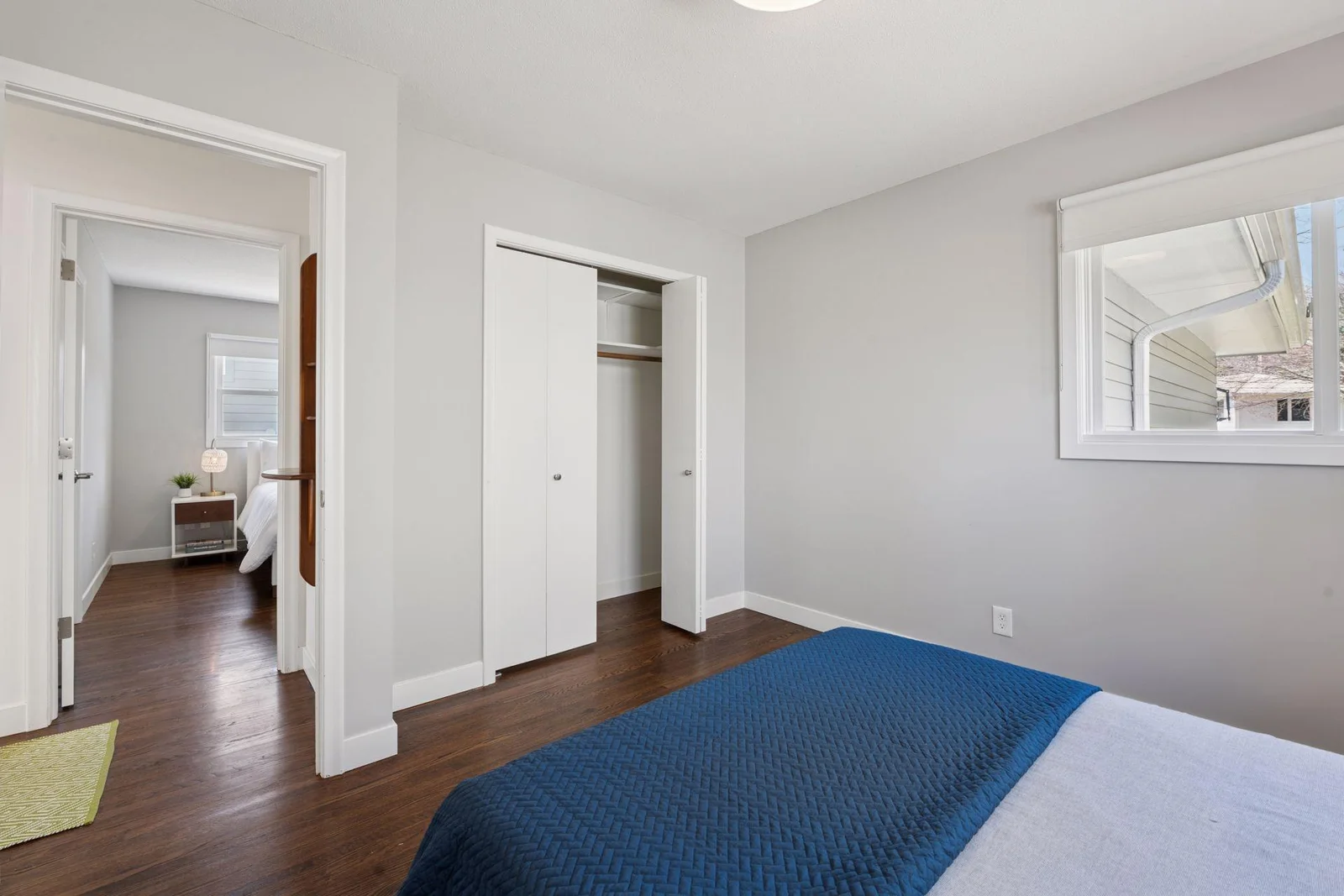 Plenty of natural light and closet space for this second bedroom
