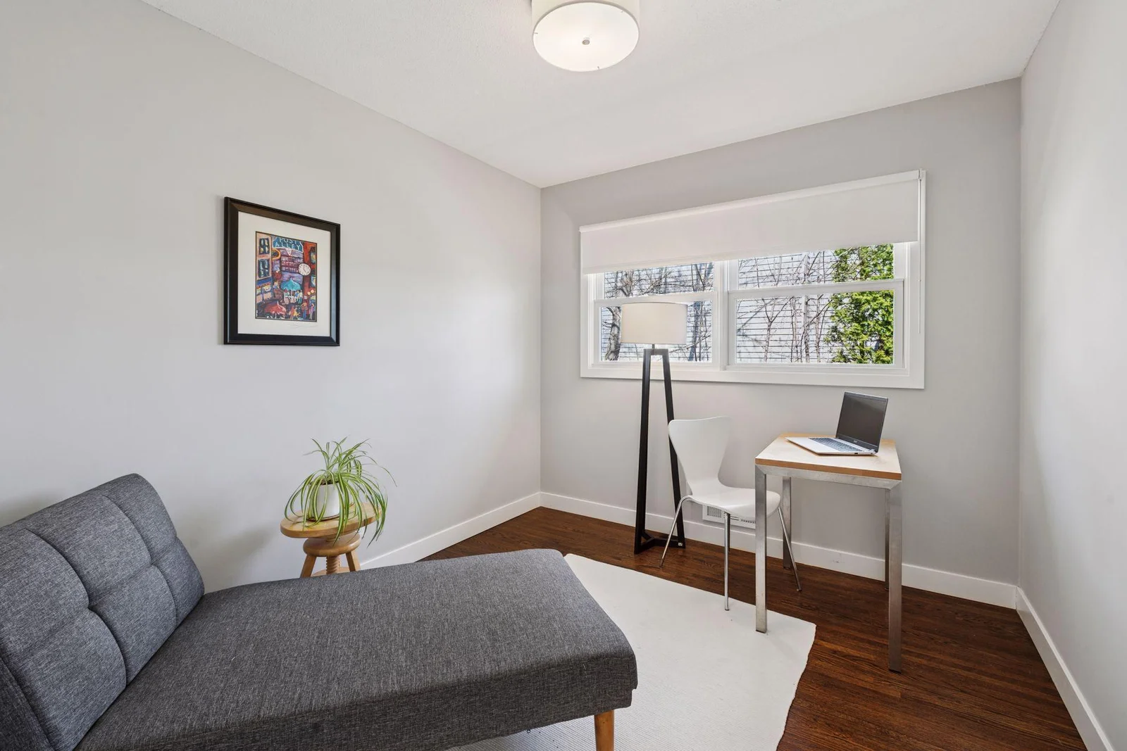 This versatile room could be used as a bedroom, office, craft room, or den