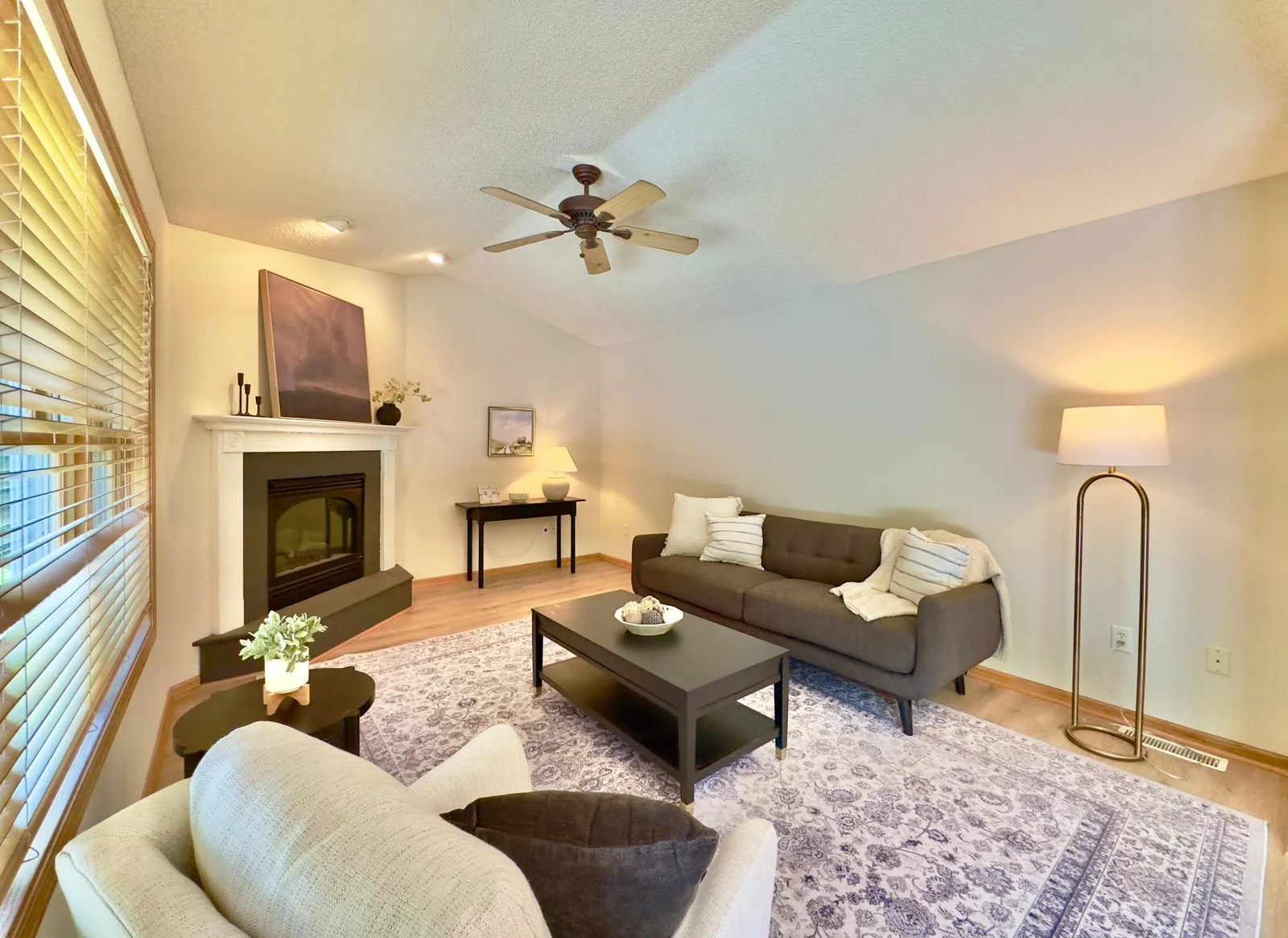 Vaulted ceiling adds to the charm