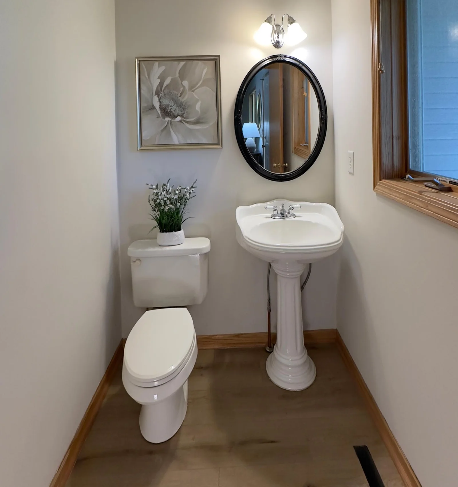 Main floor powder room as well.