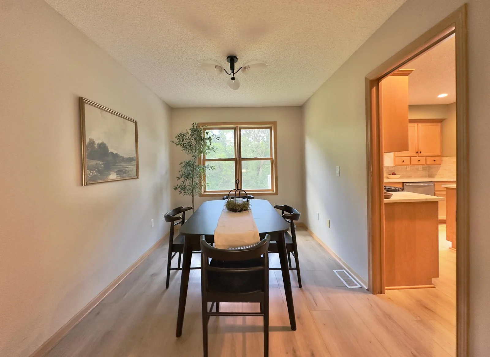 Formal dining room off the kitchen