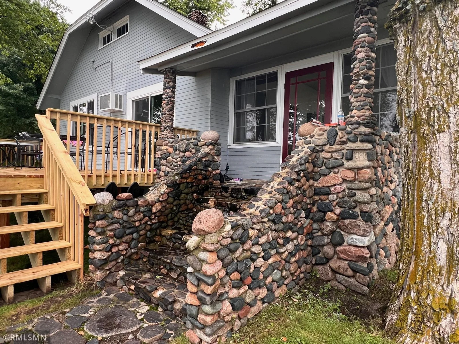 Original stone work front steps