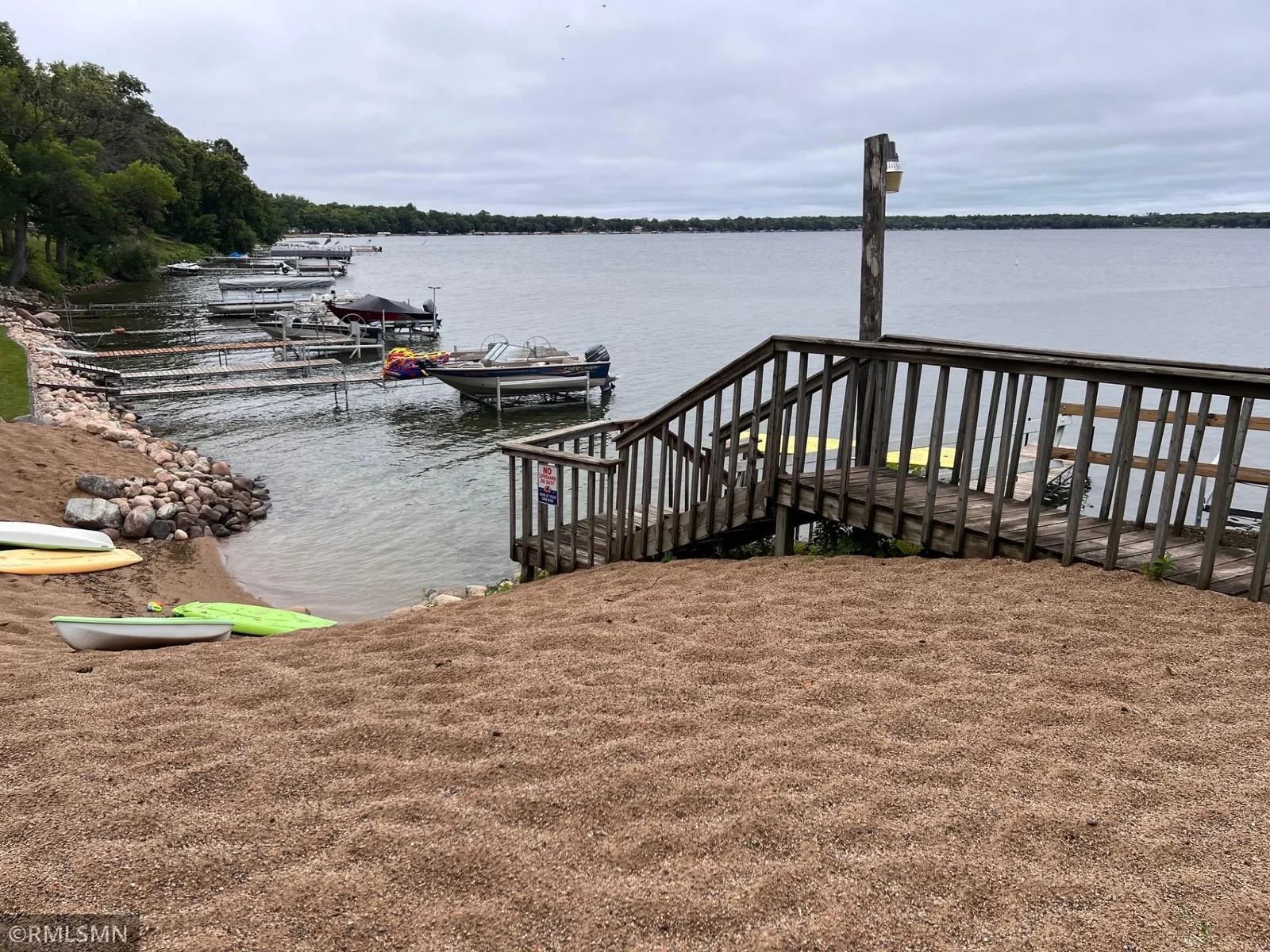 Sandy lakeshore