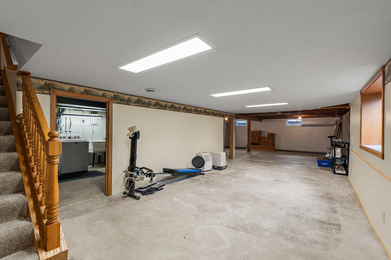 Partially finished - could easily be a large Family Room!