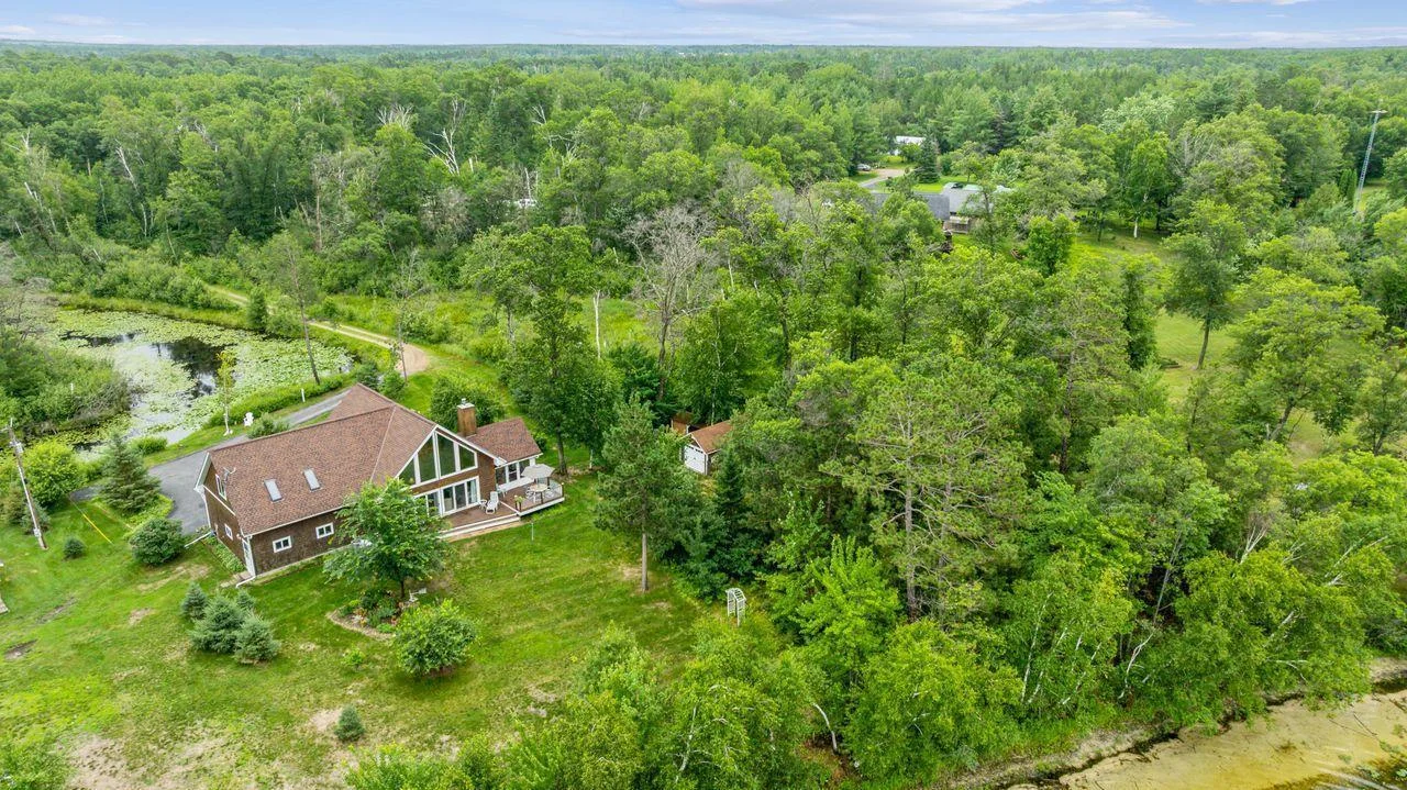 Another aerial view from lakeside.