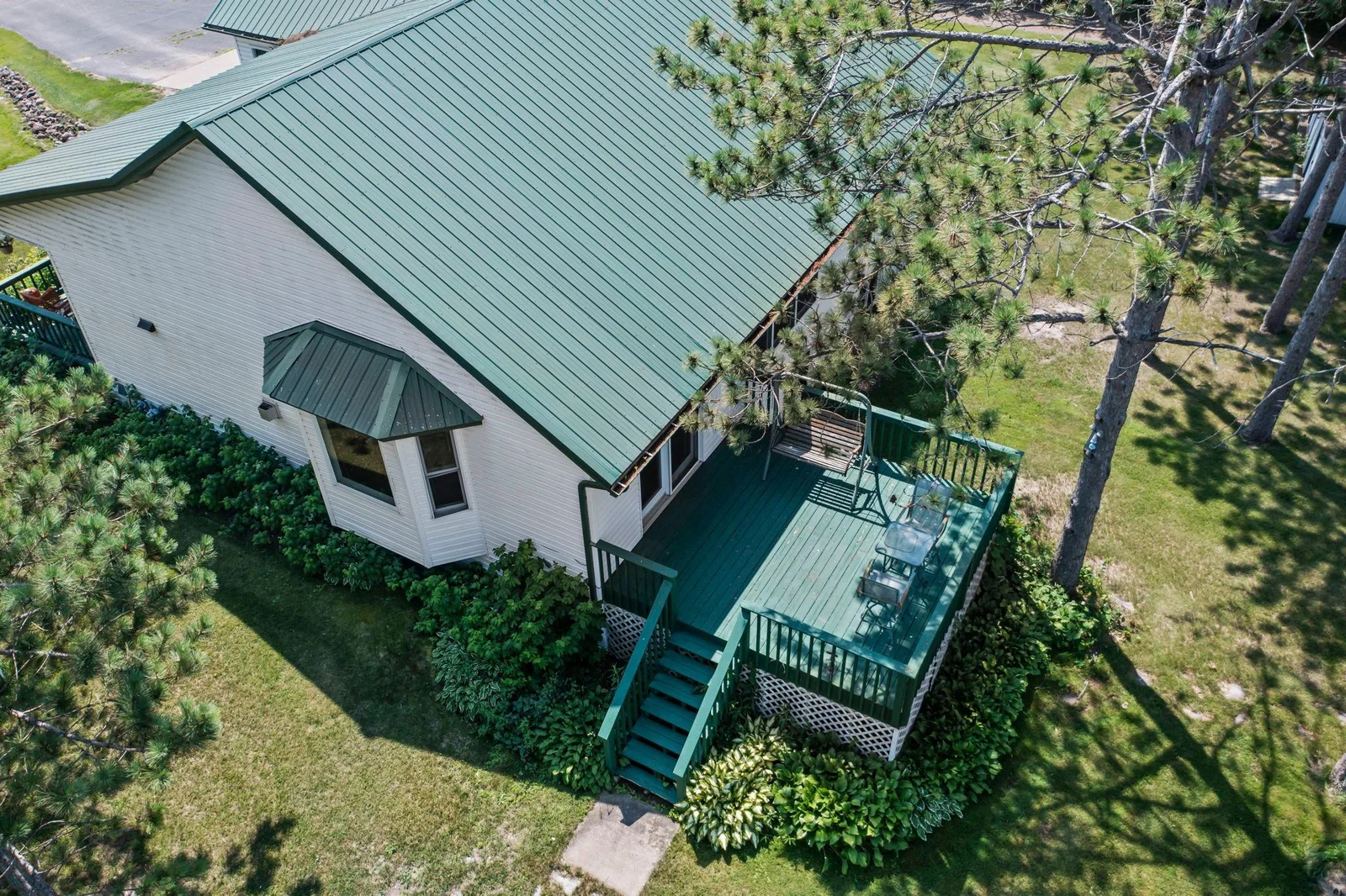Overhead views of 19855 Edgewater Road.