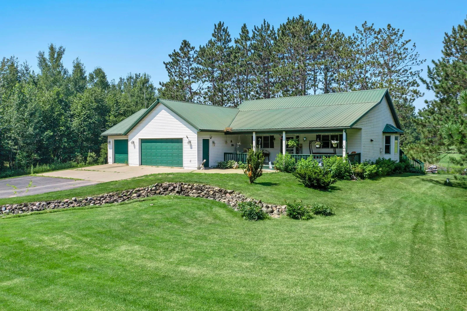 The metal roof was chosen for durability.
