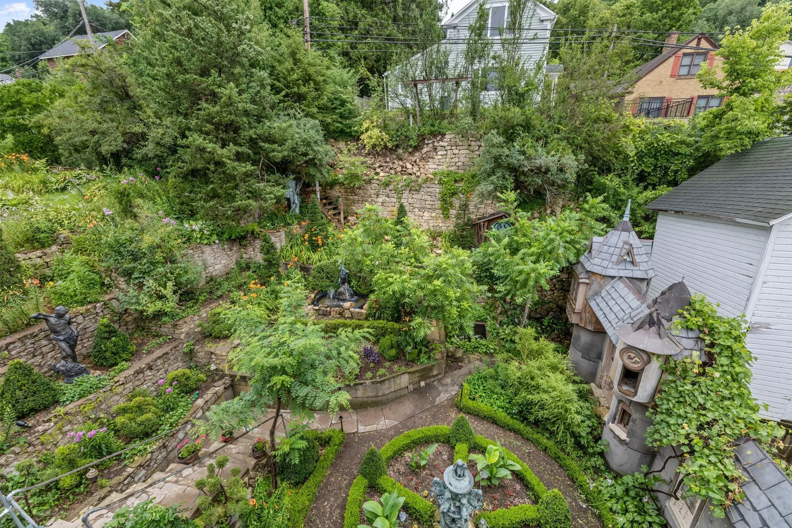 Ariel view Garden area