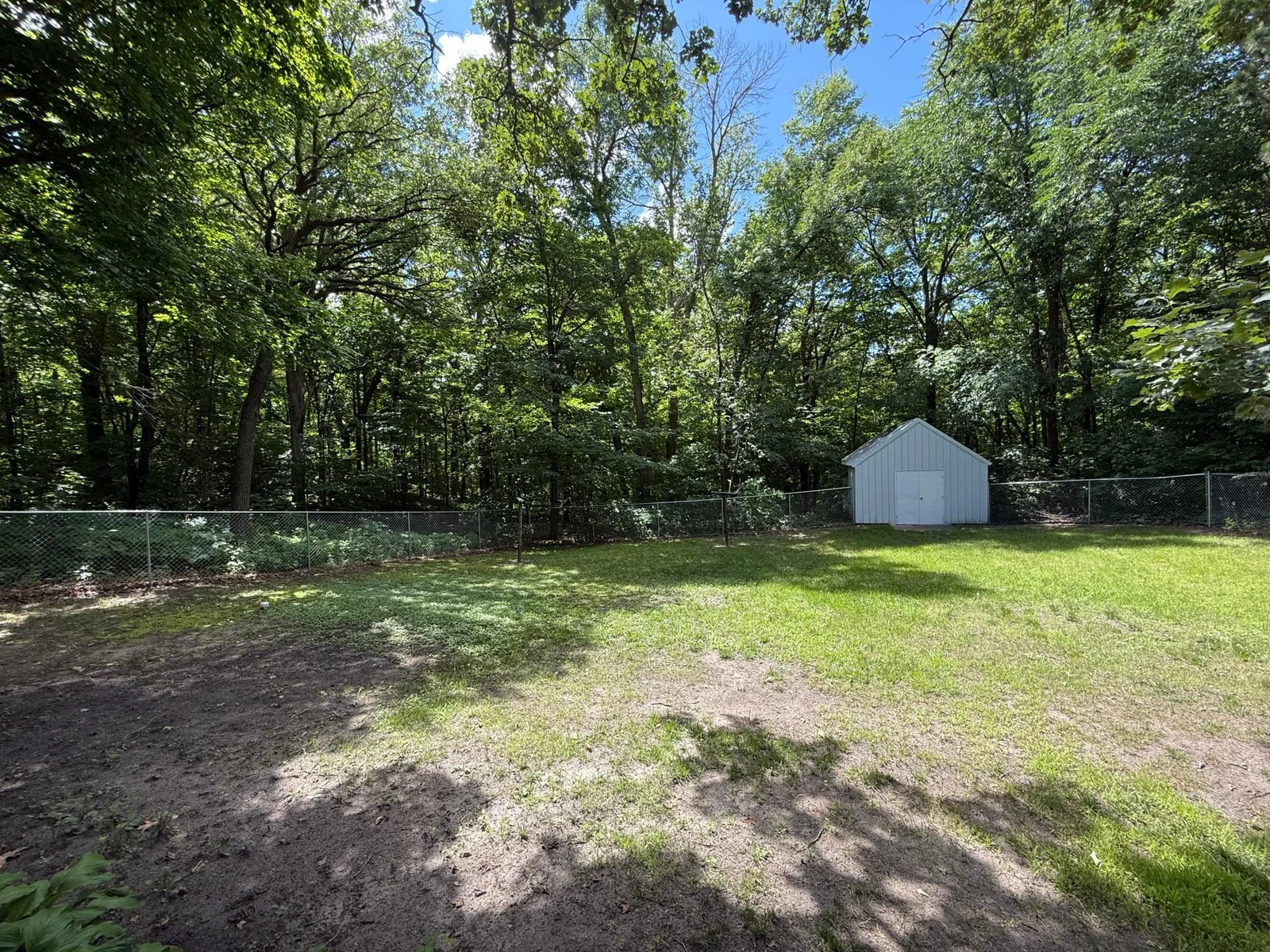 Fenced in Backyard