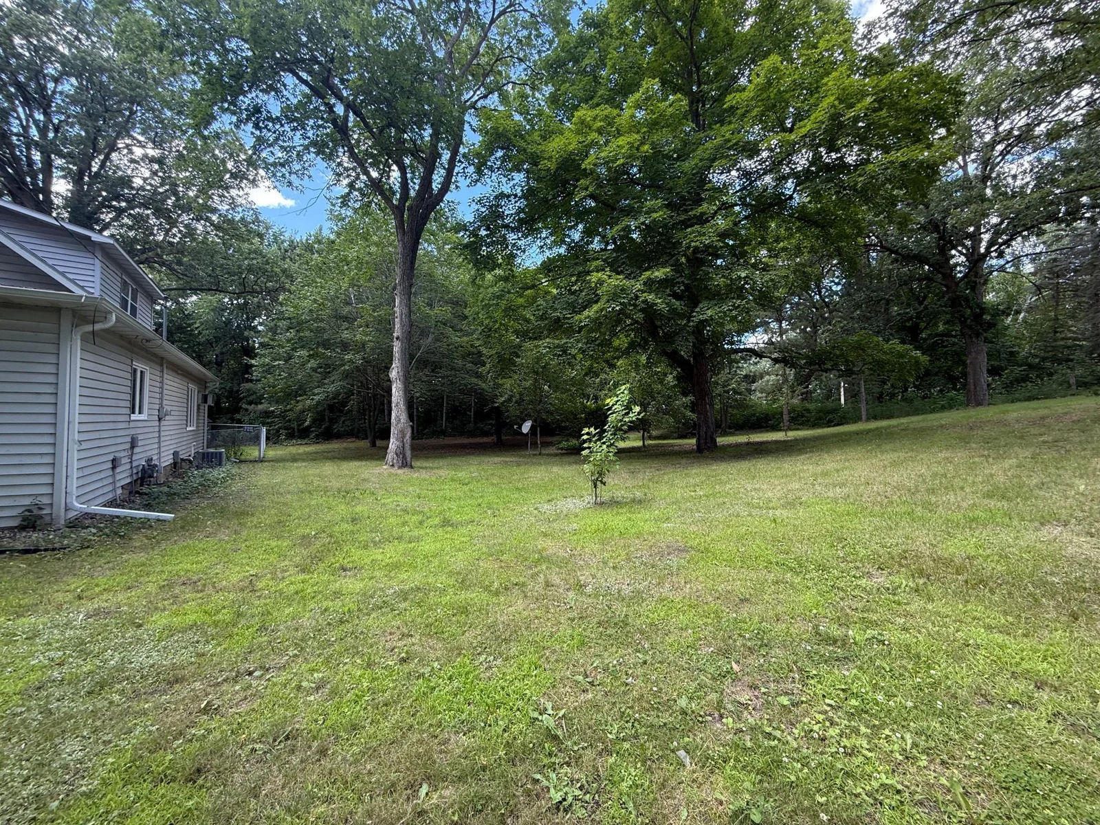 Yard side of house