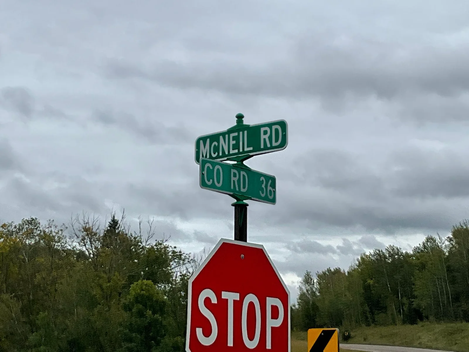 WATCH FOR THE McNEIL ROAD SIGN OFF COUNTY ROAD'S 105 OR 36, AND FOLLOW IT IN RIGHT TO THE LOT !