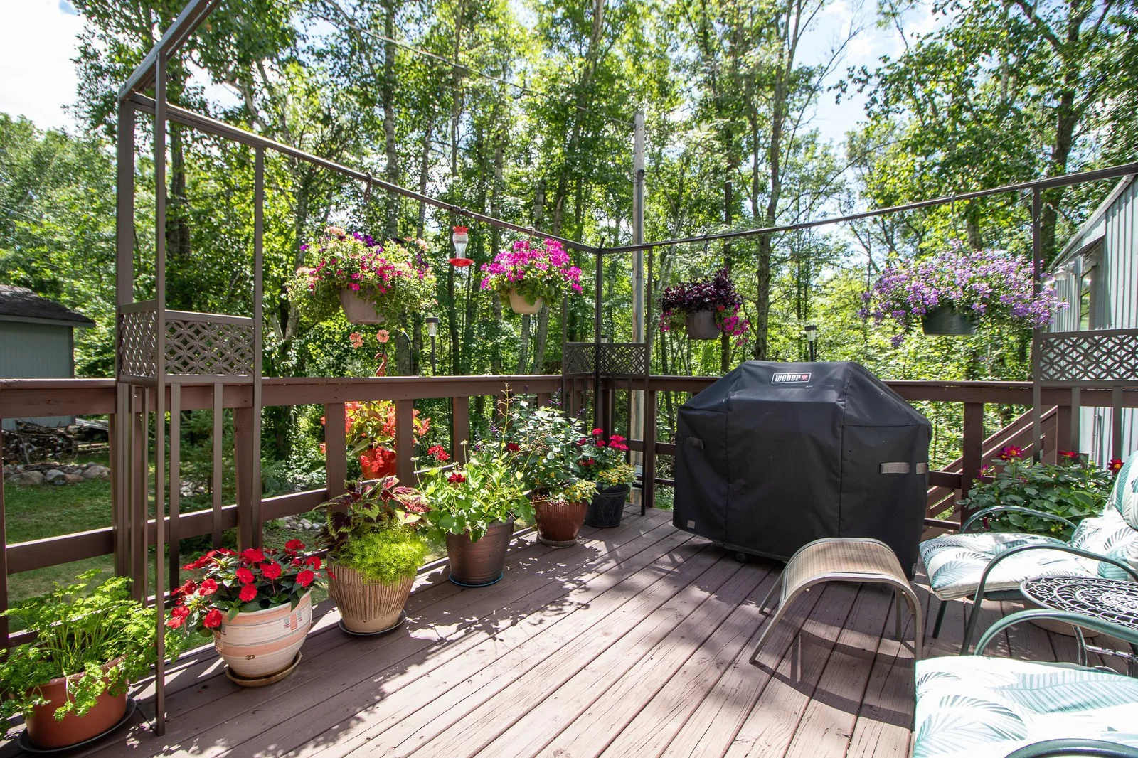 Newly stained 12x11 Deck