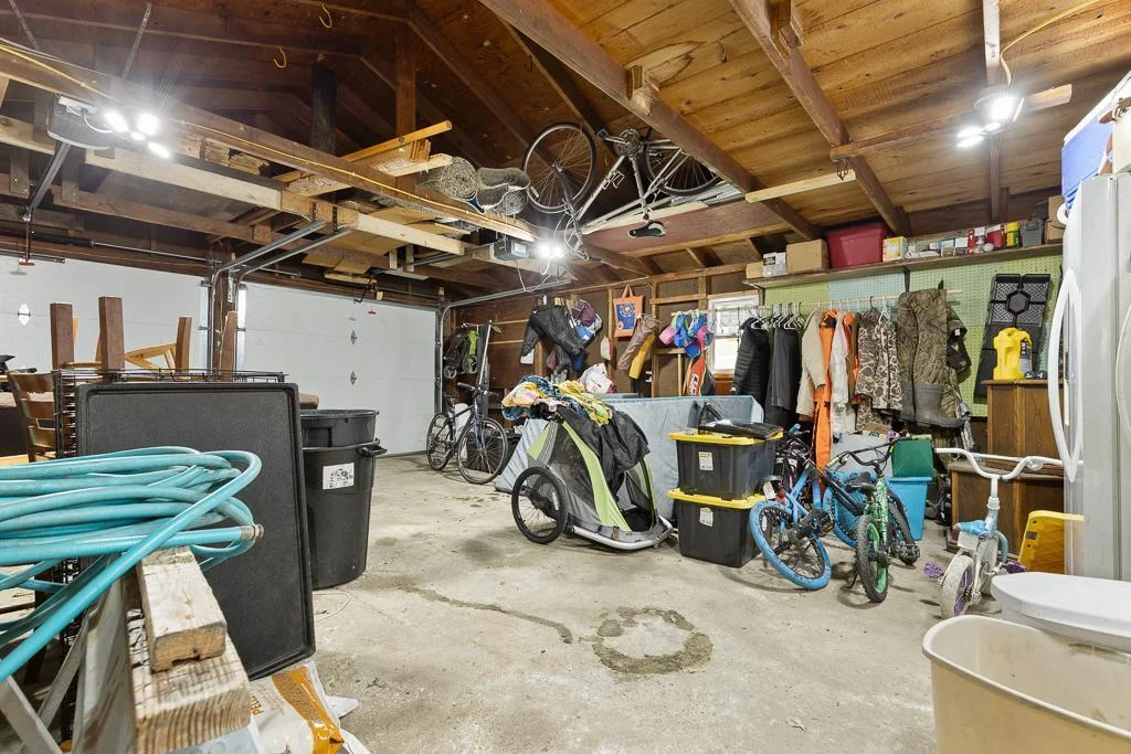 Interior of garage