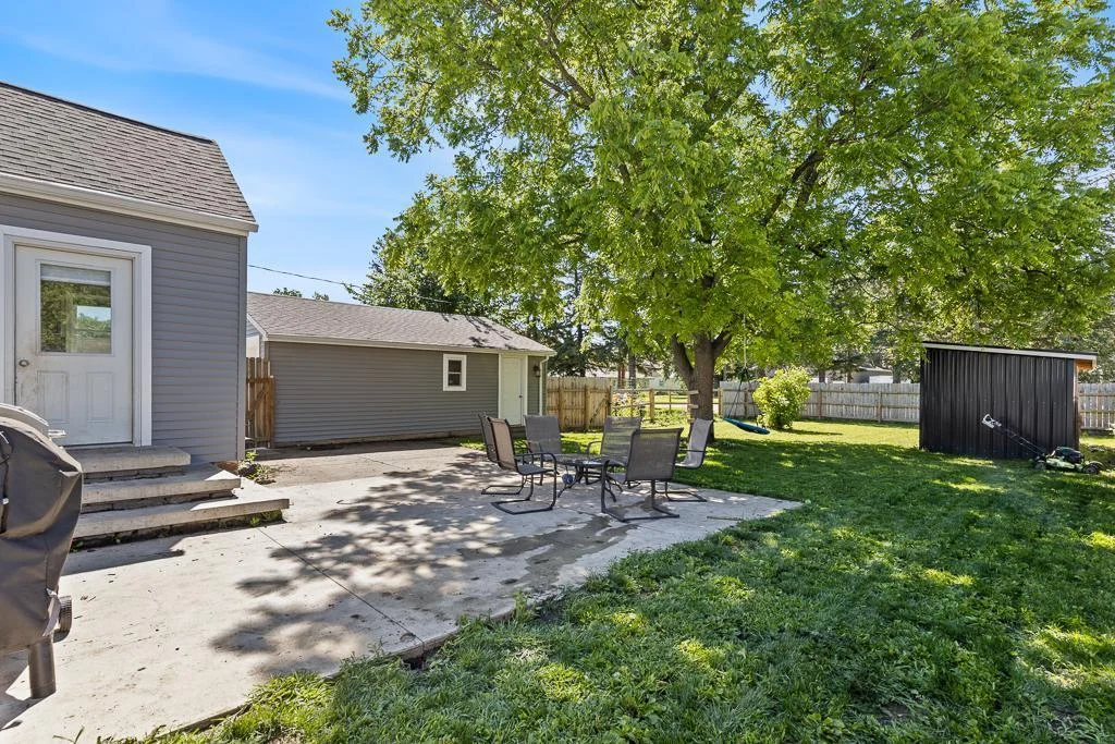 A spacious patio in the backyard awaits!