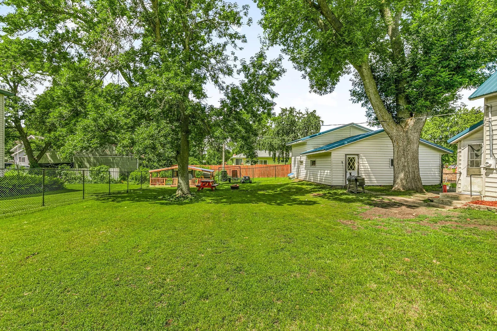 fenced in yard