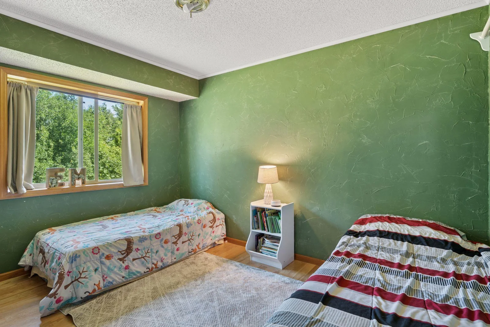 One of three bedrooms on the main level