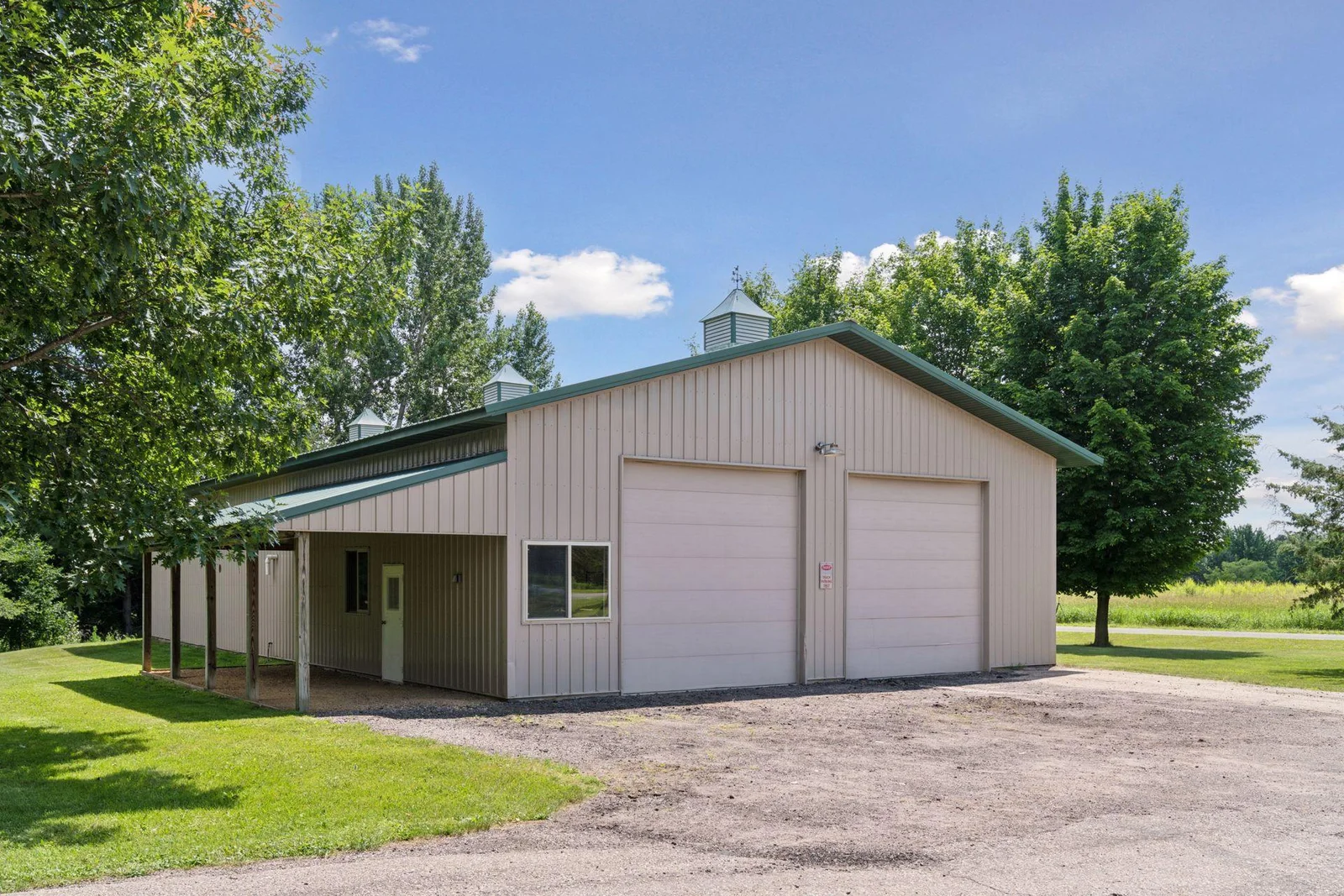Check out this amazing 3,200 insulated and heated pole building.