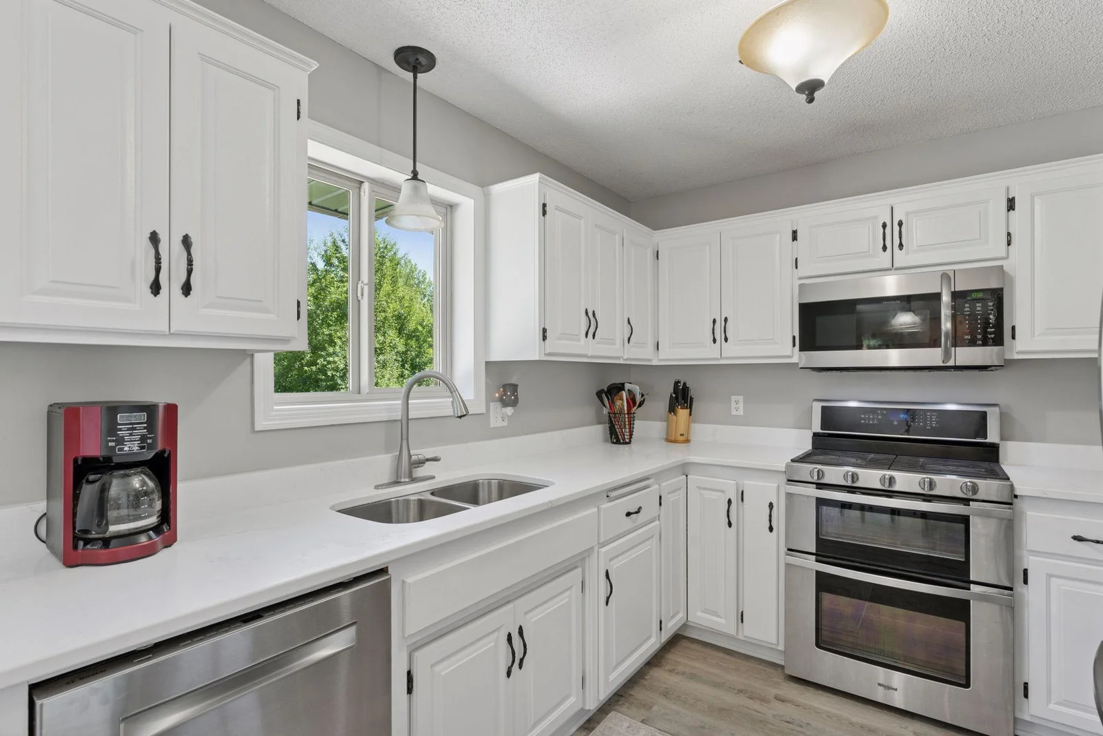View of the updated kitchen