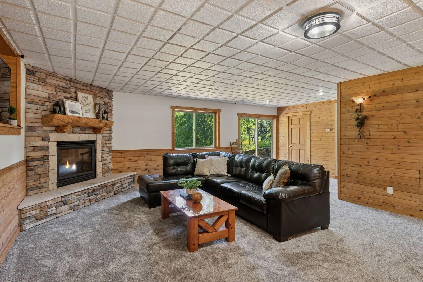 Lower level family room