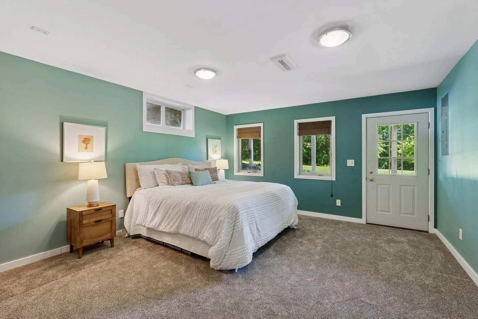 Huge walkout lower level bedroom