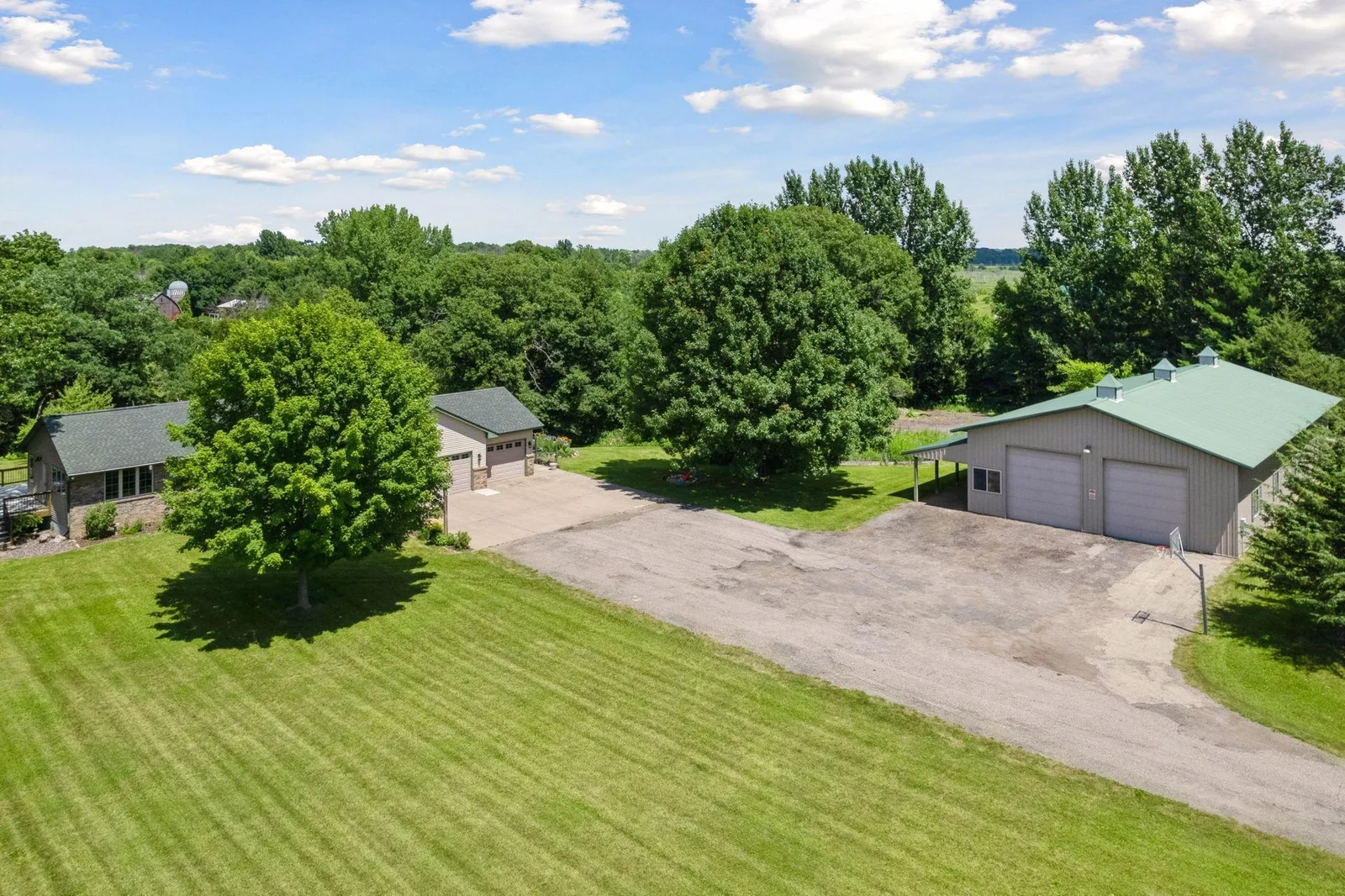 Aerial view of property.