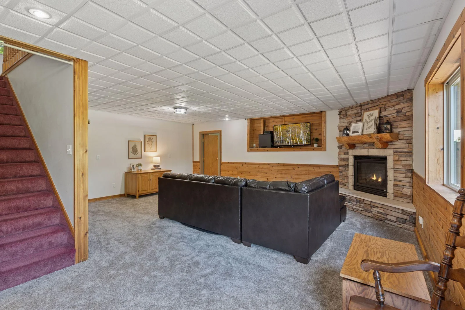 Lower level family room