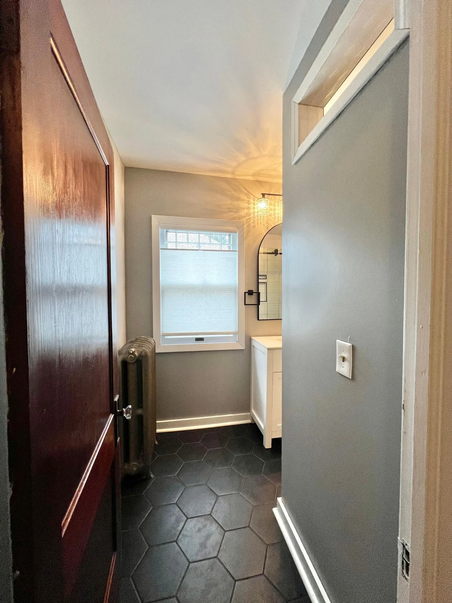 Second Floor Bathroom, New Ceramic Tile Floor.