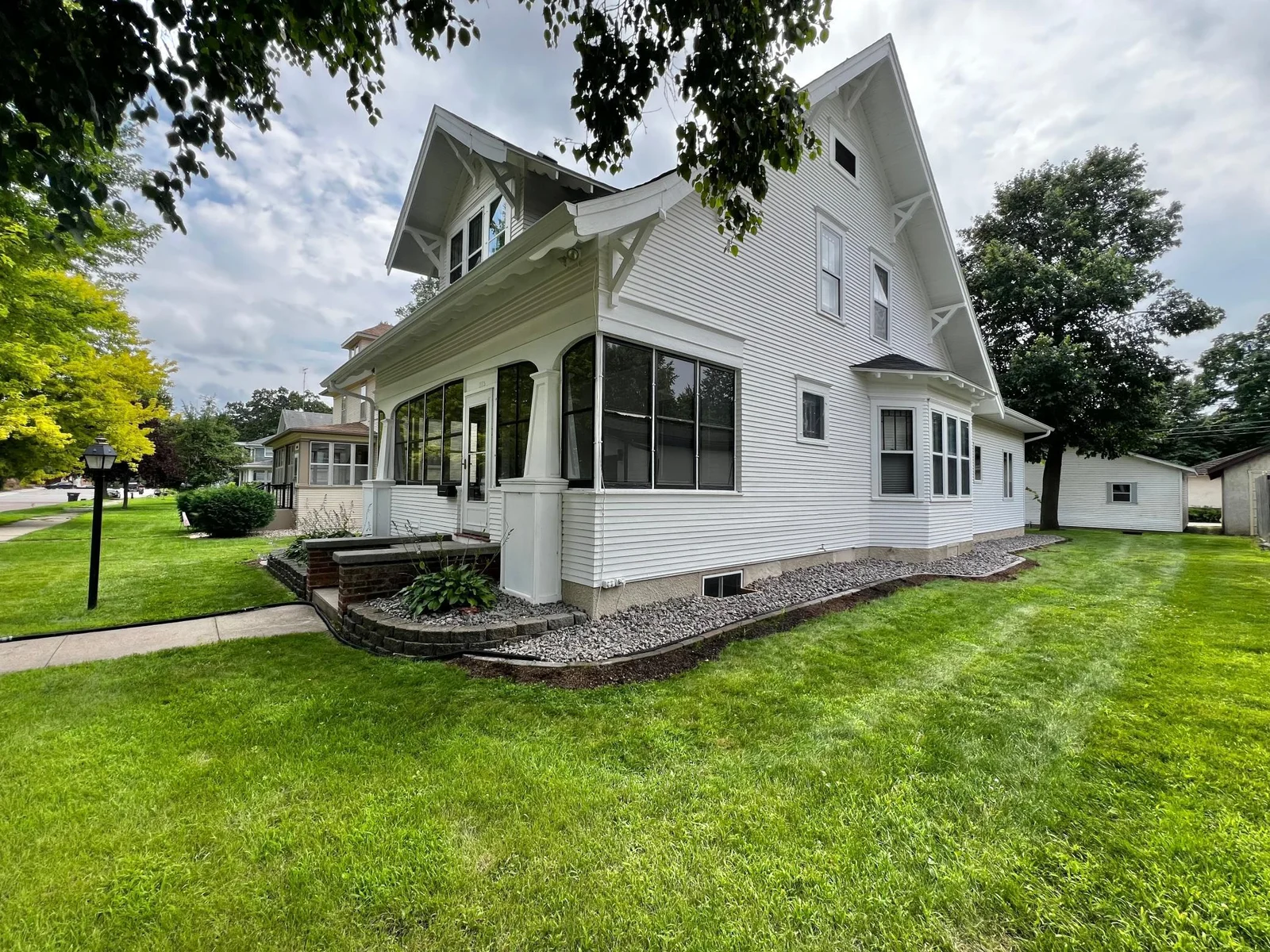 West side of the home.