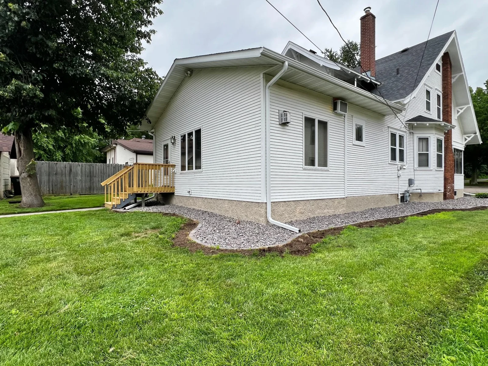 Back and Side View of Home