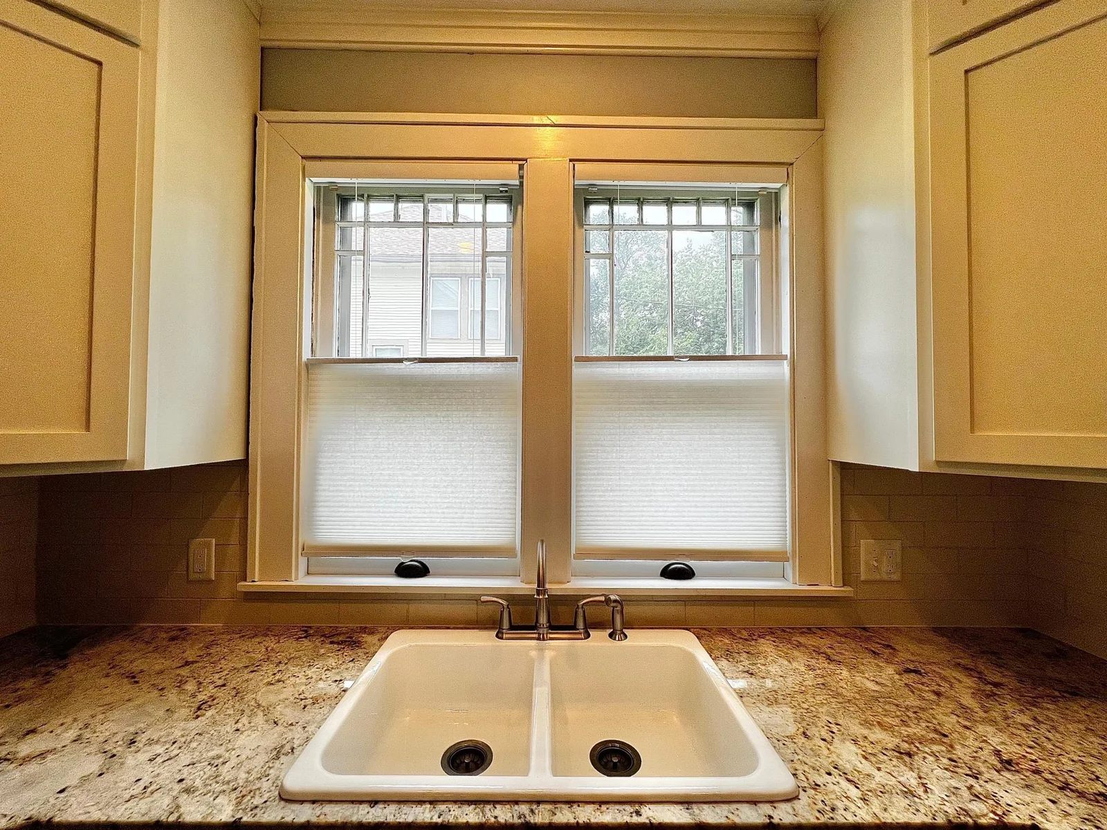 Custom Cabinets with Soft Close Feature, Kitchen Aid Pro Series Appliances, Ceramic Tile Backsplash, Granite Counter Tops.