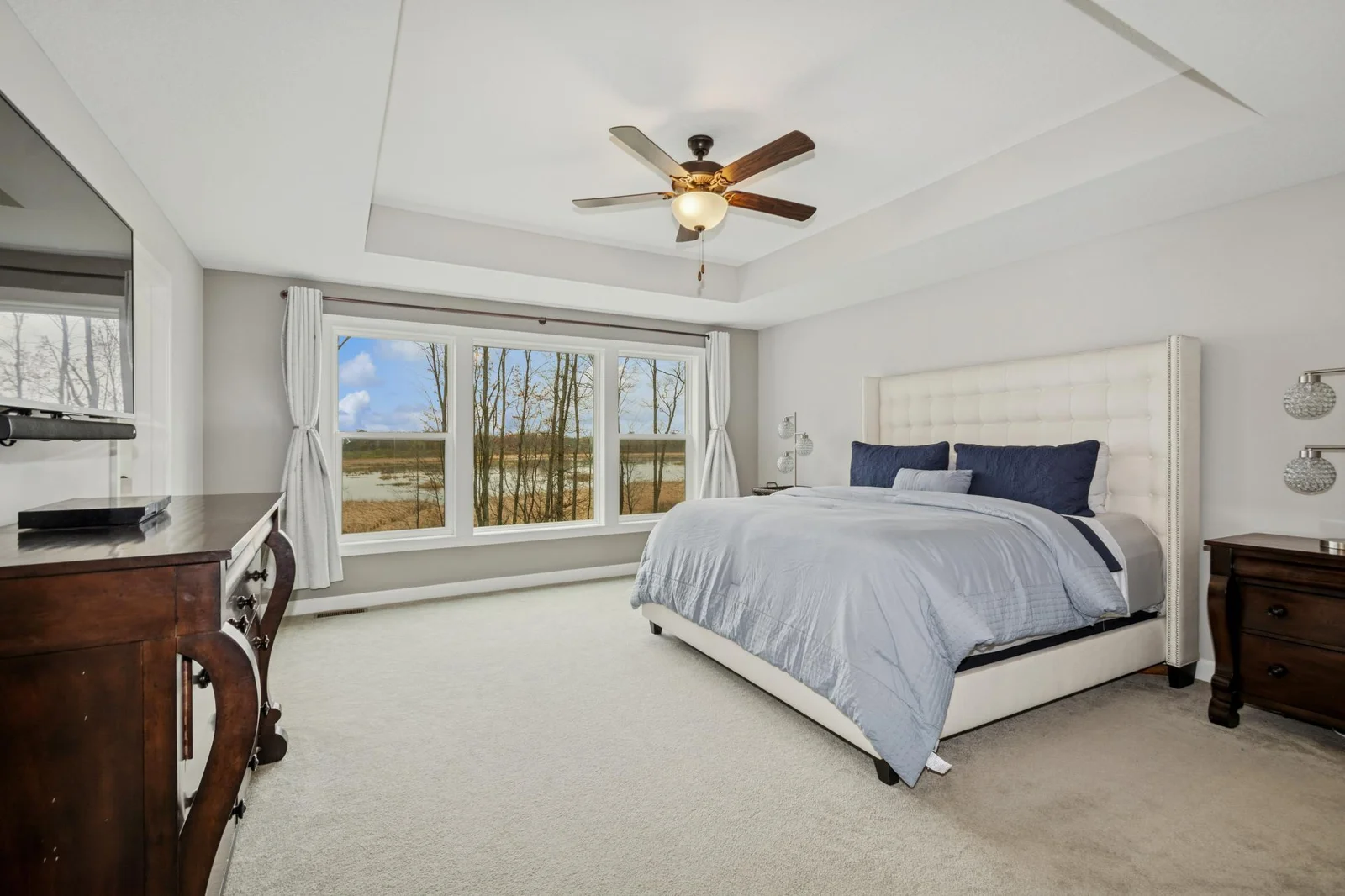 What a view from the Owners' Primary Bedroom