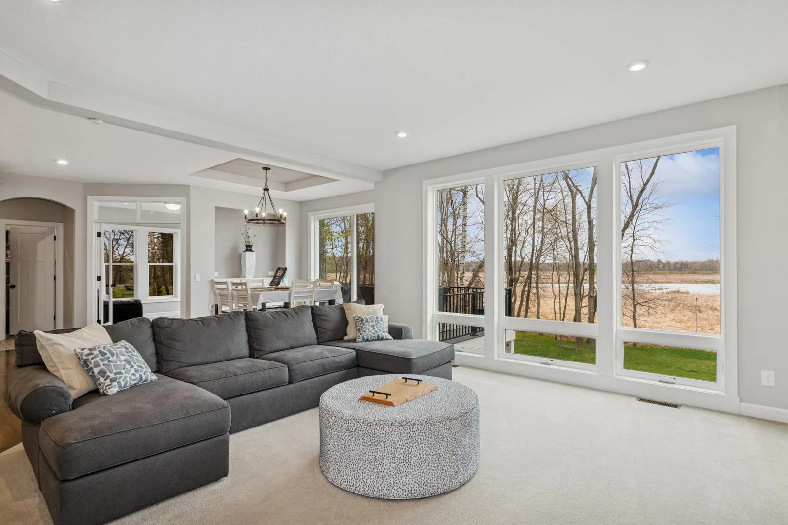 Main Level Living Room with a view