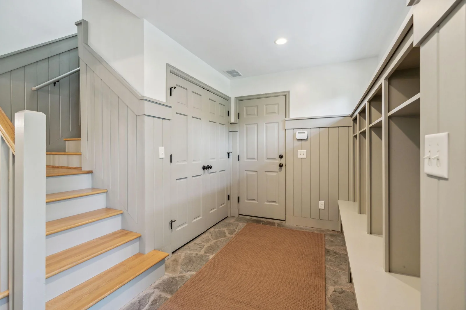 Front entryway leads to garage