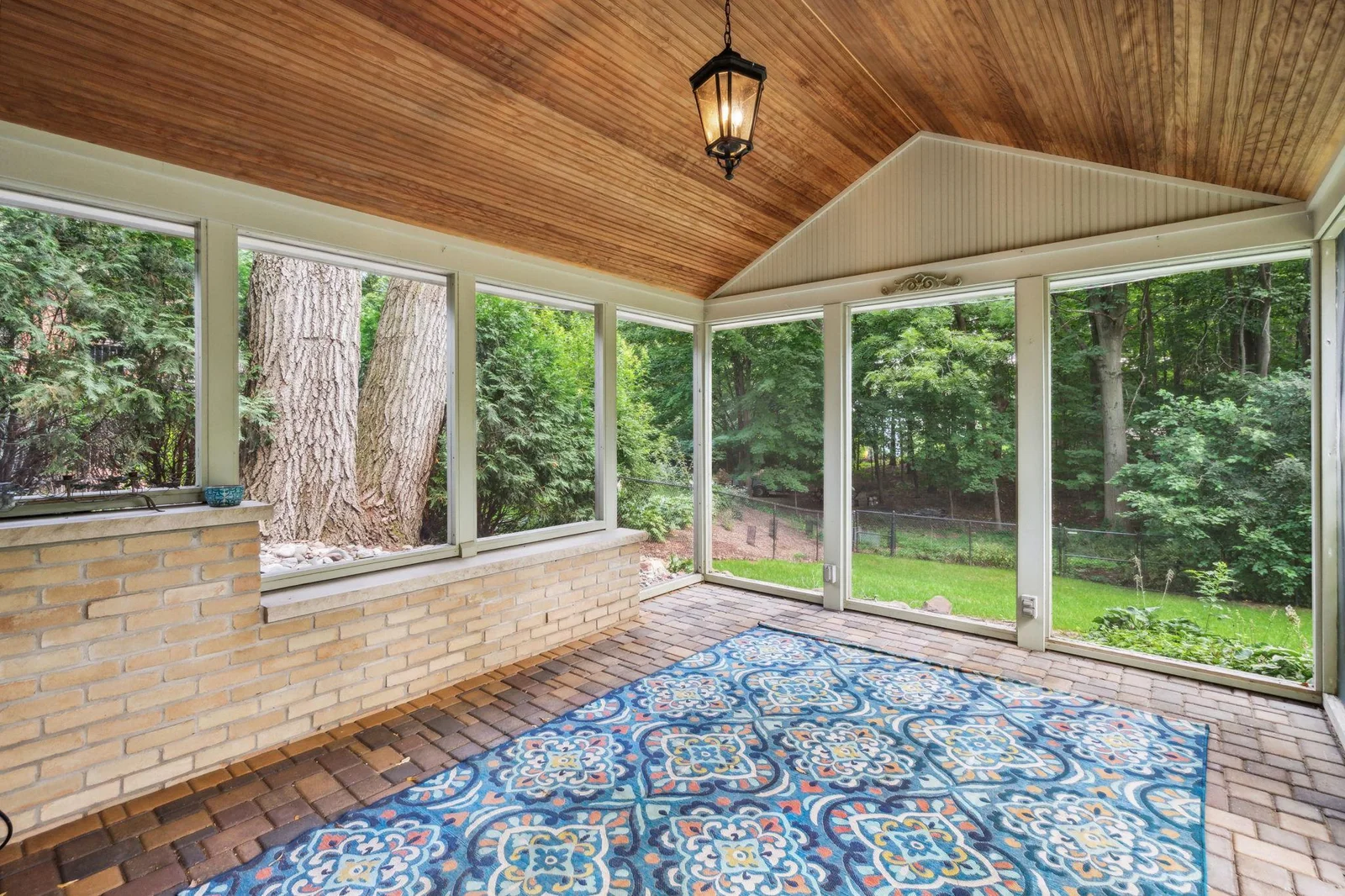 Screened porch off kitchen