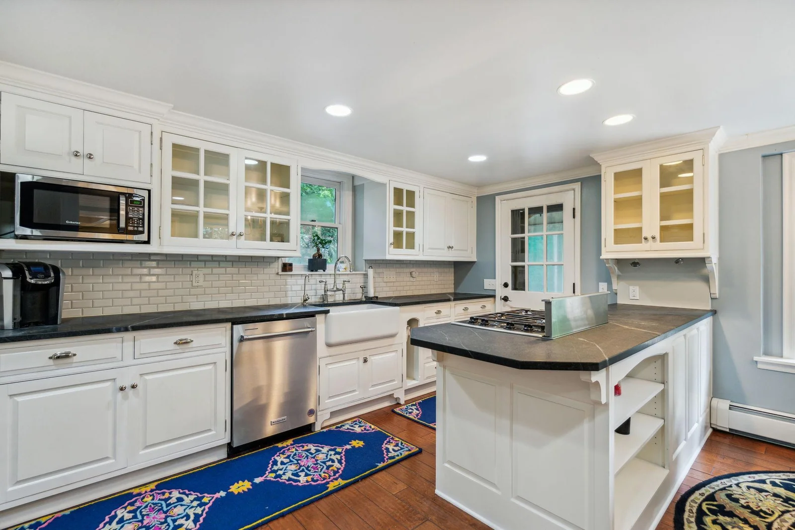 Kitchen walks out to screened porch