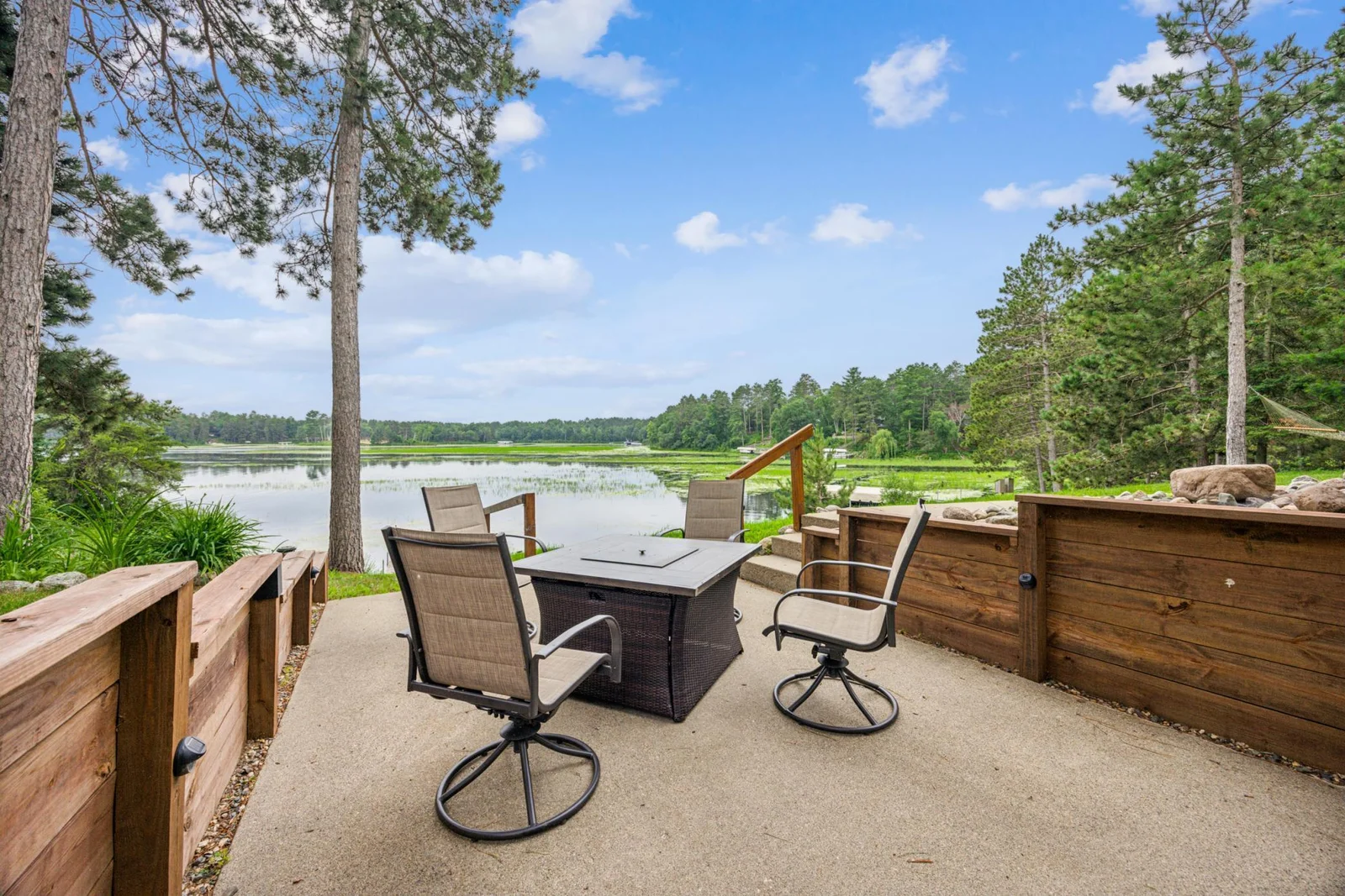 Walkout Patio with Solar Lighting