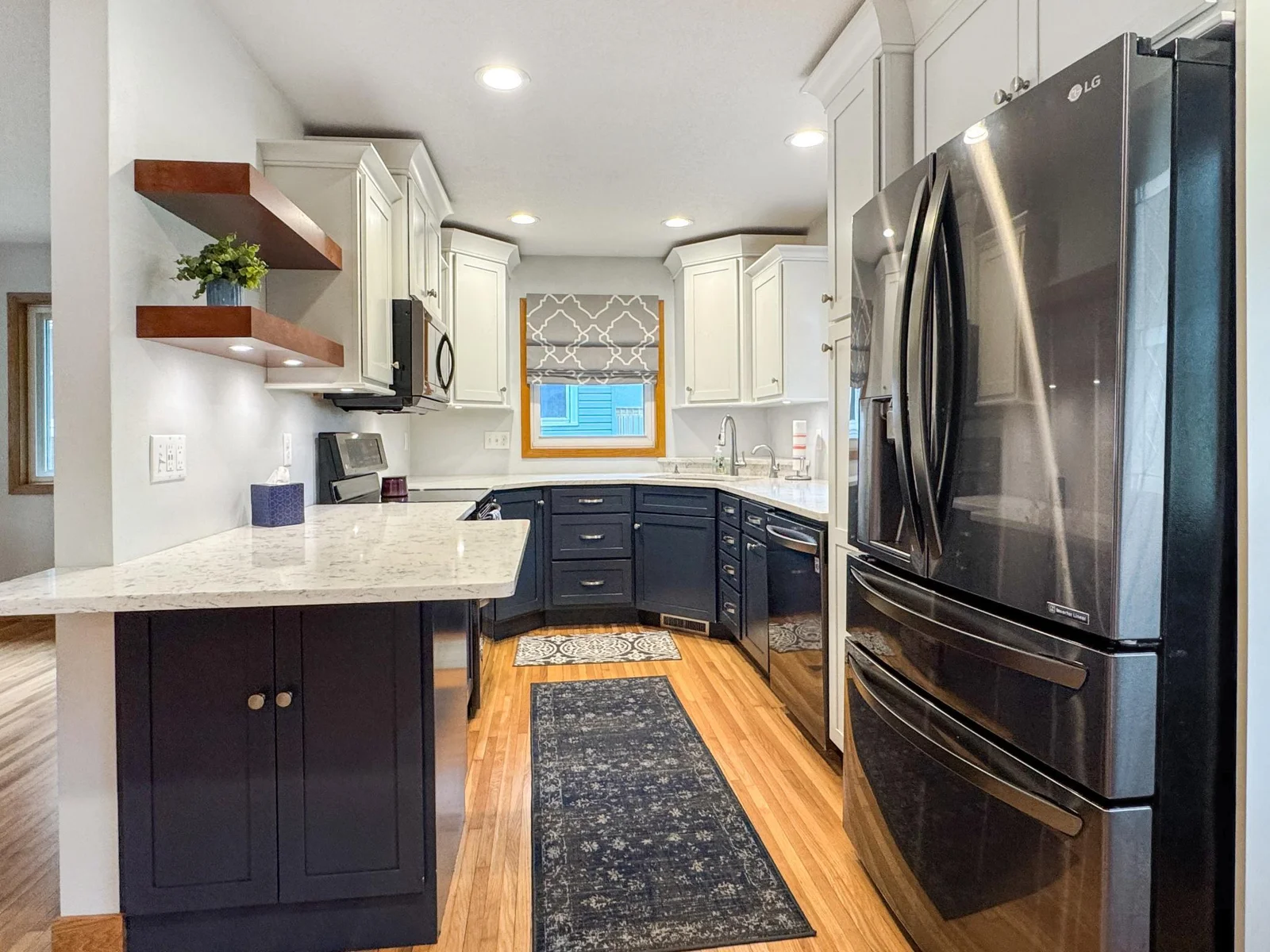 Black stainless appliances
