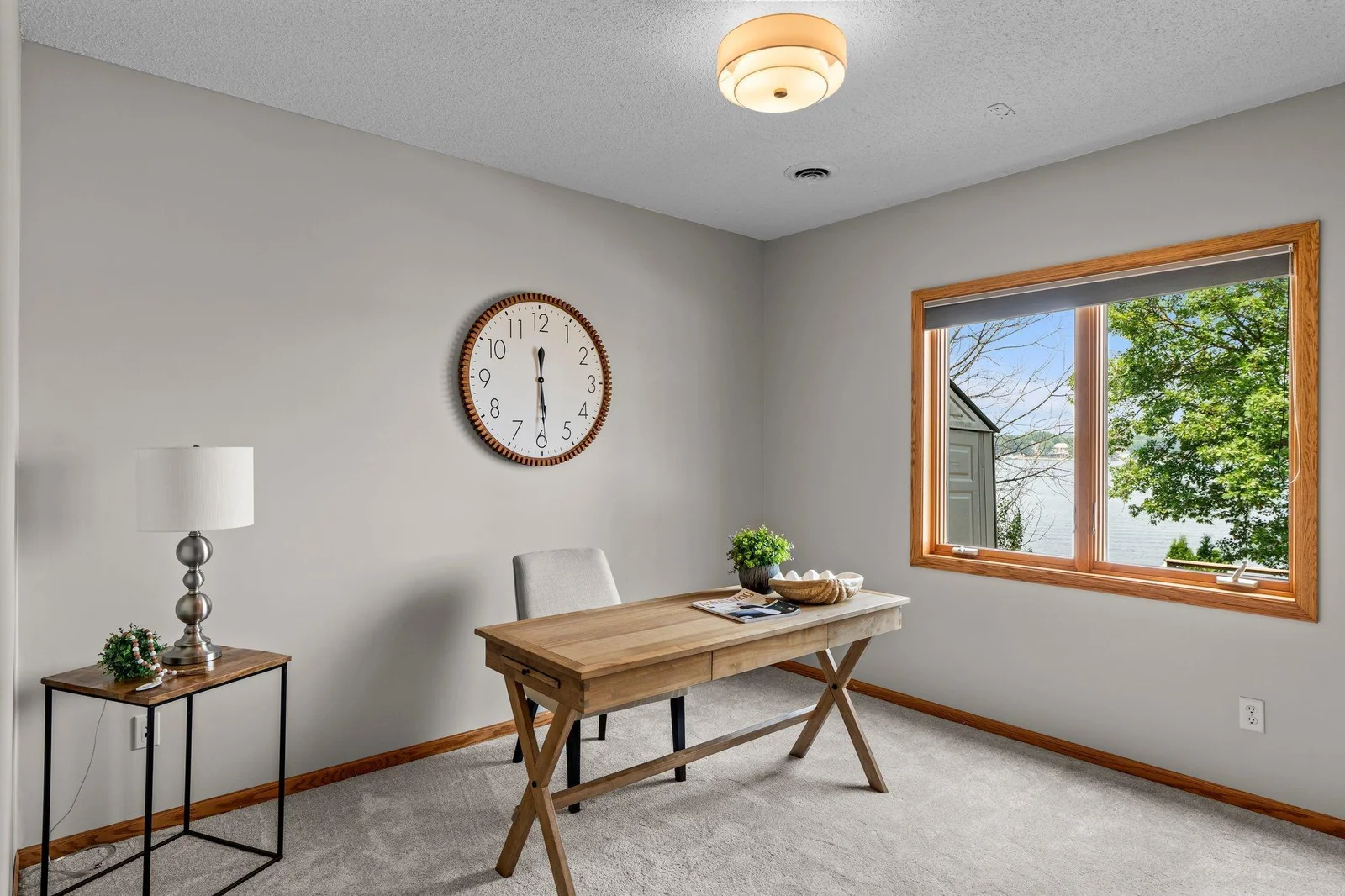 Lower level bedroom could flex as a great office