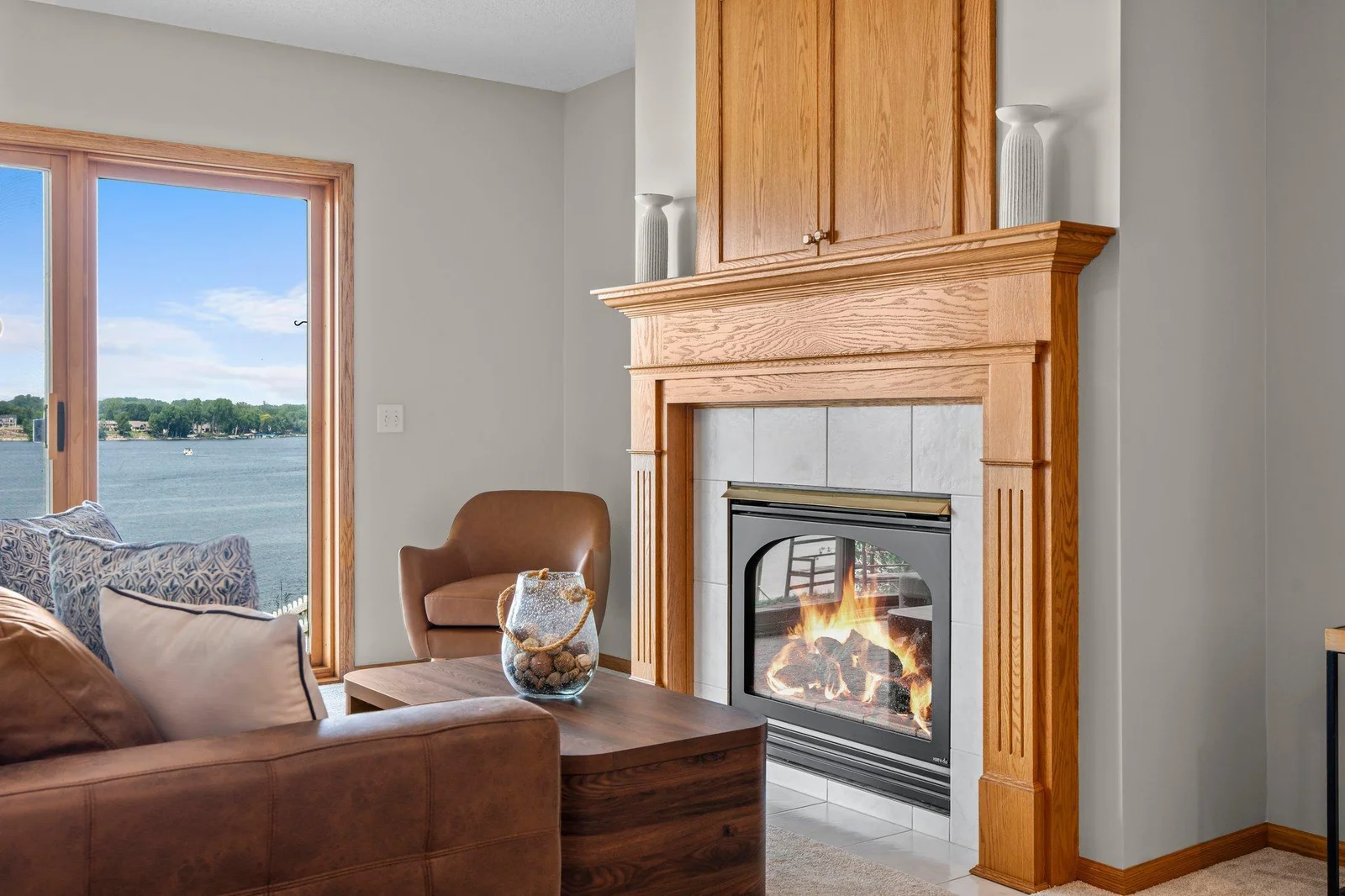 A second fireplace