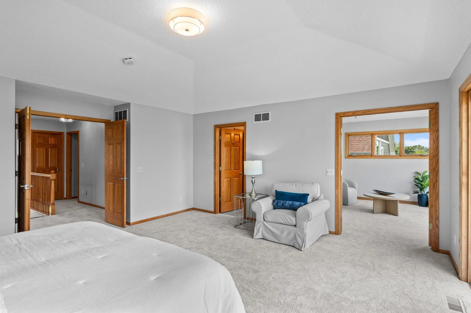 Leading to your private bath and bonus sitting room
