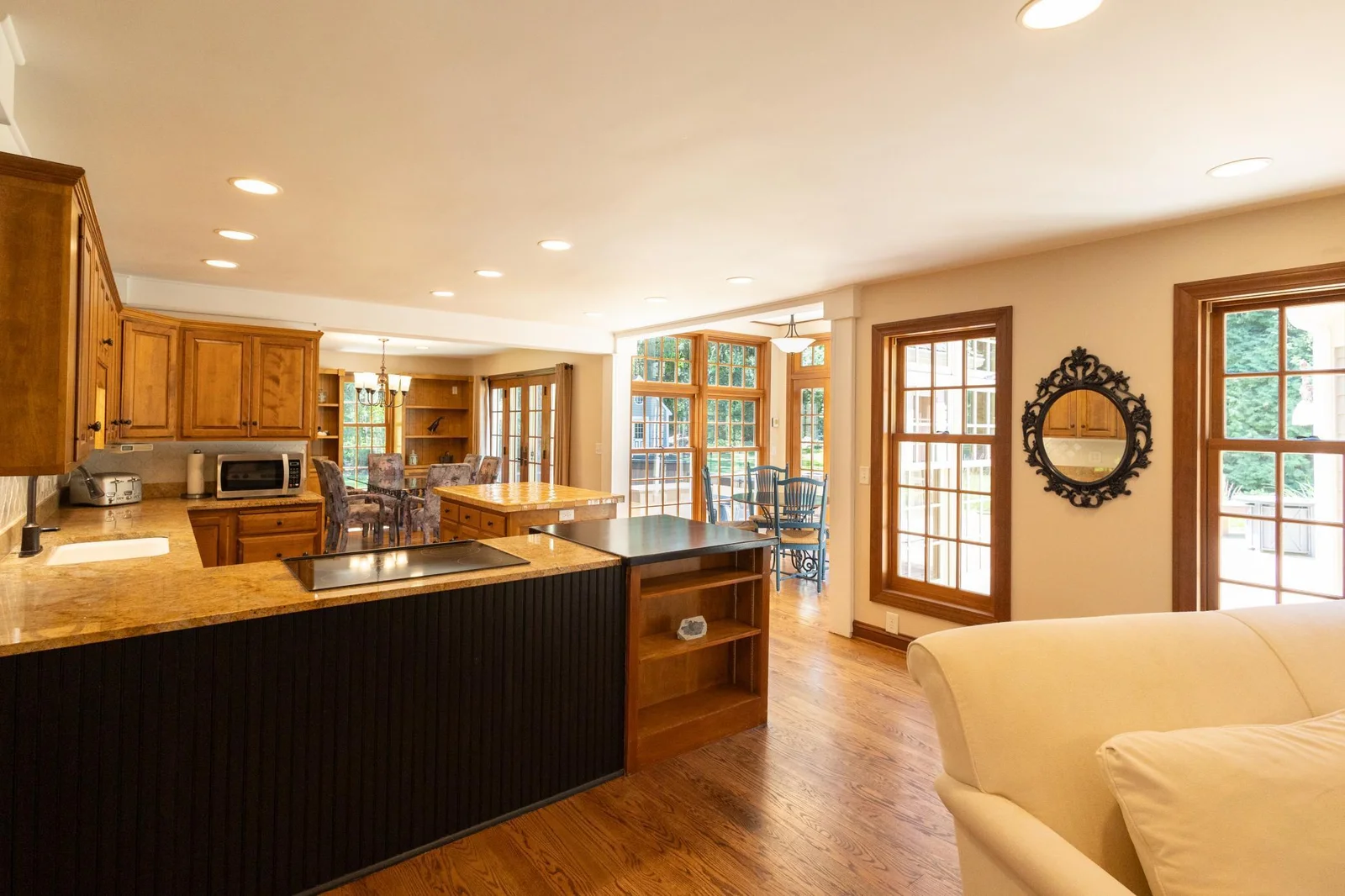 Enjoy an abundance of natural light from the walls of windows!