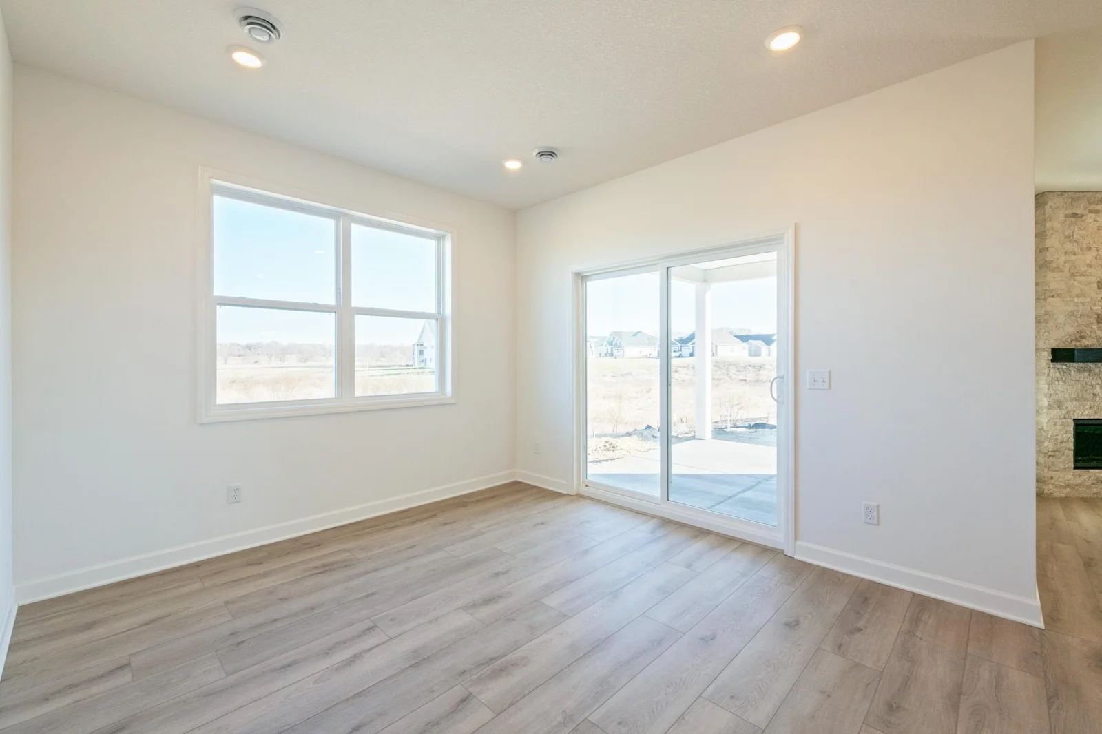 Photo is of the actual home.