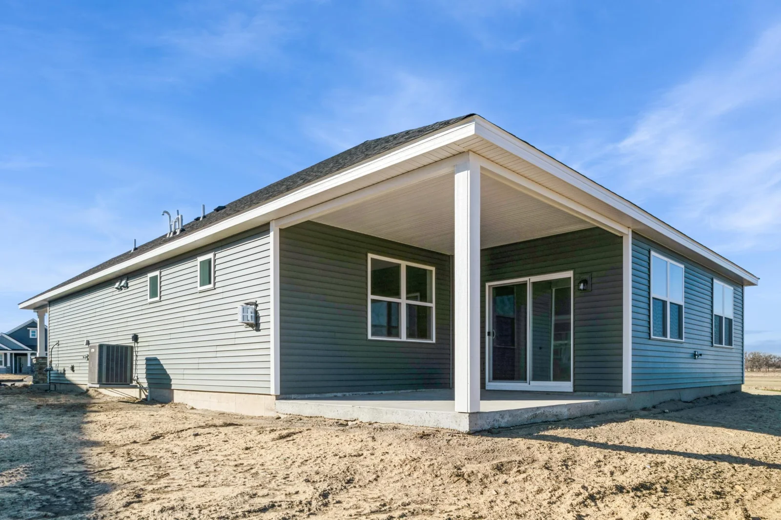 Photo is of the actual home.
