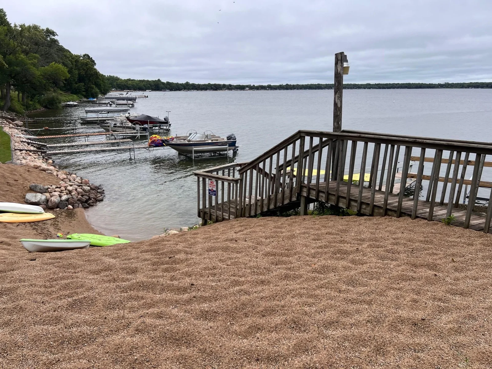 Sandy lakeshore