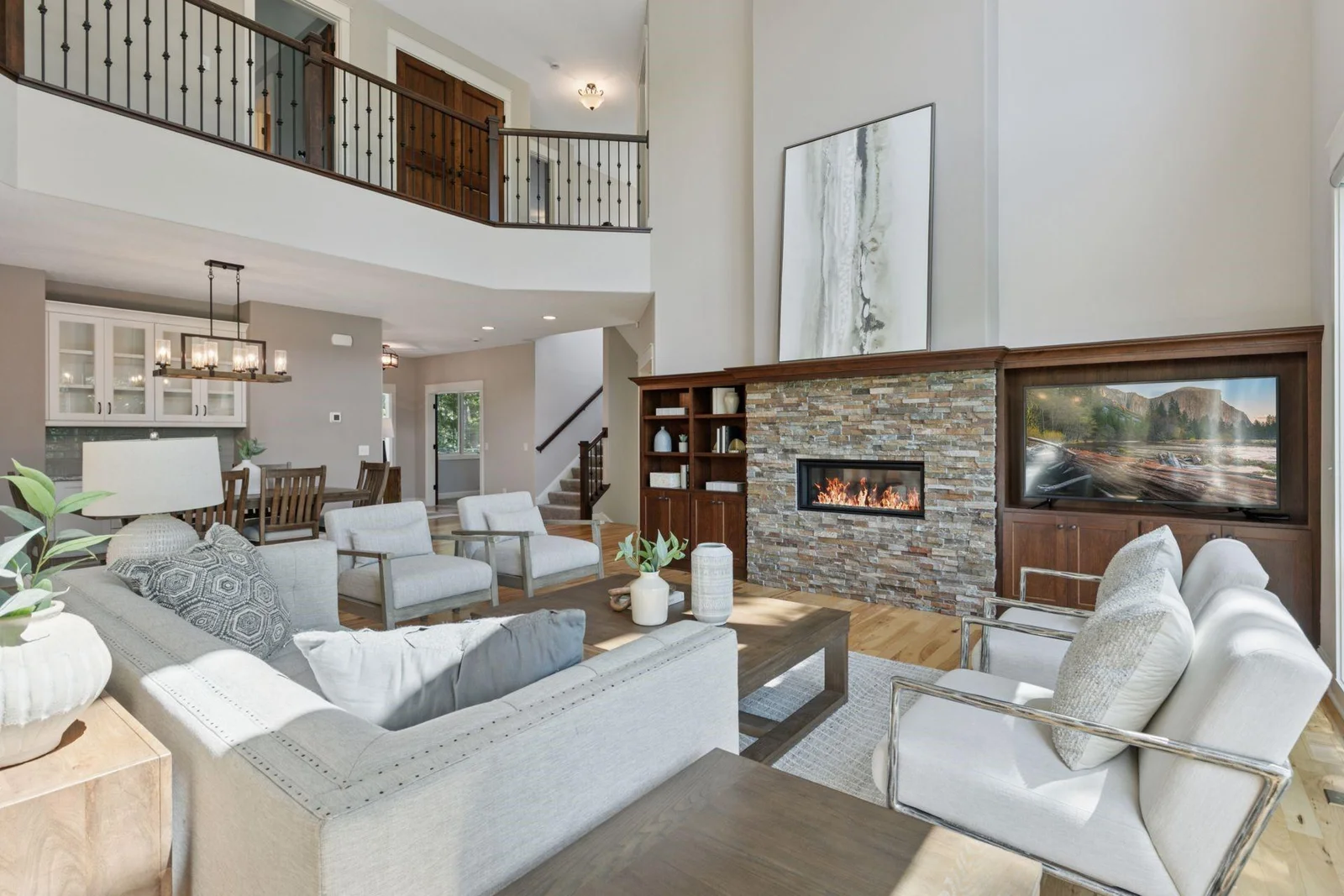 Open concept main level is conducive for entertaining and easy living.