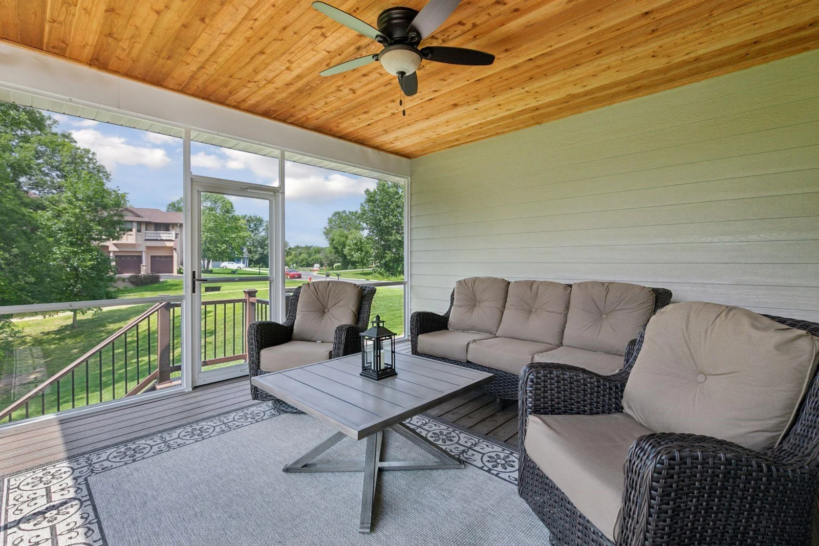 Breezy Three Season Porch to enjoy extending the entertainment from the main level living spaces.