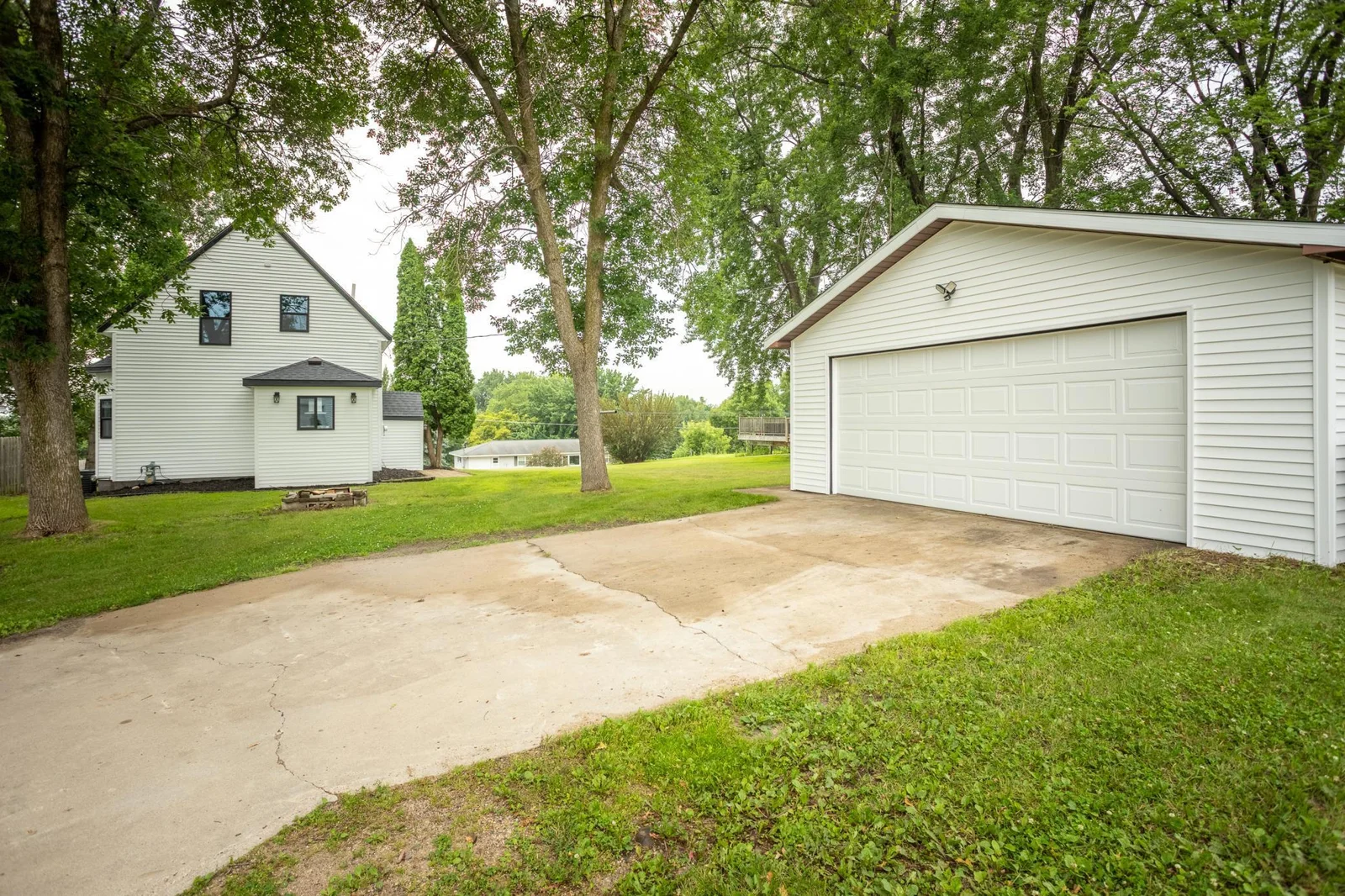 Concrete Driveway 2 Stall Garage