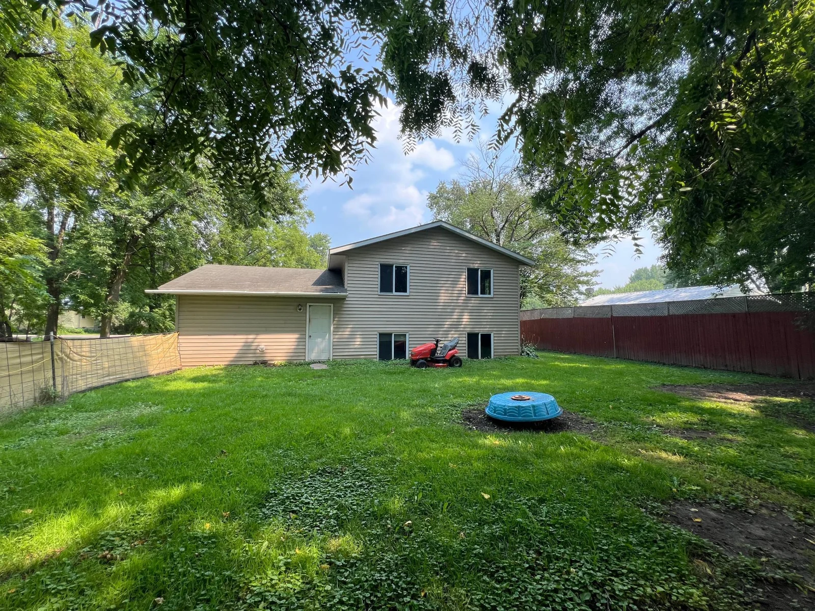 large backyard