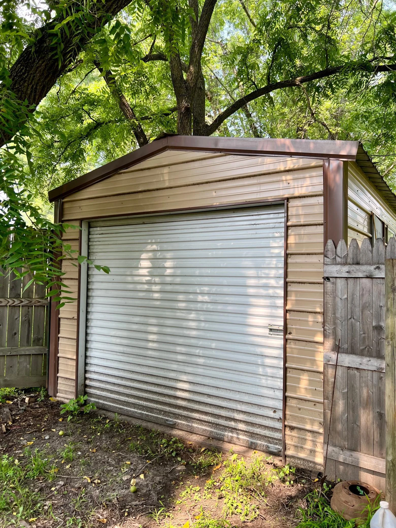 additional storage shed in back